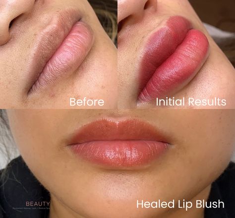 HEALED LIP BLUSH! The natural result of lip blushing has us swooning 😍   The healing process of lip blush will begin much darker and intense than your desired look. That is normal! Trust the process and see the revealed elegance at about 4 weeks post procedure. Trust us, it will improve your life in an instant!   Visit https://www.evebeautyma.com/pmu-consult?utm_source=pin_business&utm_medium=EveBeautyWakefieldMA&utm_campaign=publer for more info!  #reels #trending #beauty #healedlipblush #lipbl Healed Lip Blush, Lip Blush Tattoo, Lip Blushing Tattoo Before And After Natural, Lip Blushing Tattoo Before And After Healed, Permanent Lip Blush, Semi Permanent Lip Blush, Trust The Process, Healing Process, Improve Yourself