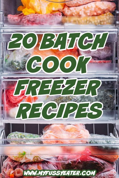 Batch cooking is a great way to save money, cut out food waste and ensure that you always have something tasty for dinner even on those days that you haven't been able to cook from scratch. We've put together our favourite 20 recipes that you can batch cook and freeze yourself! Batch Cooking Healthy, Healthy Batch Cooking, Batch Cooking Freezer, Batch Cooking Recipes, Cook From Scratch, Batch Meals, Bulk Cooking, Meal Planning Menus, Freezer Recipes