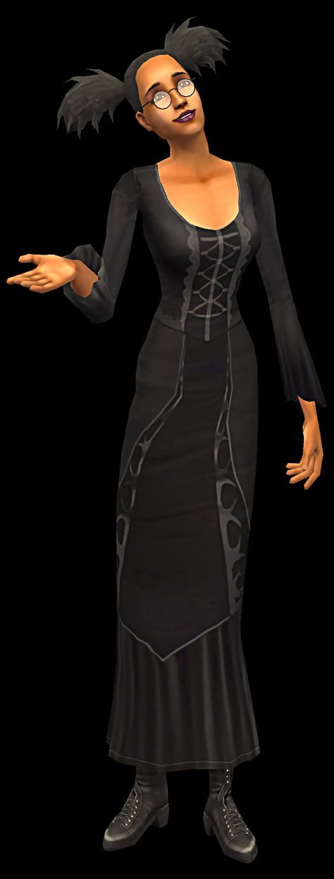 Cassandra Goth from The Sims 2 Cassandra Goth, The Sims 2, Sims 2, Just Don, The Sims