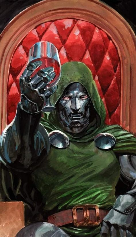 Dr Doom Comic, Doom Comic, Doctor Doom Art, Doctor Doom Marvel, Victor Von Doom, Marvel Comics Artwork, Comic Book Villains, Dr Doom, Doctor Doom