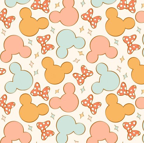 Disney Pastel Wallpaper, Disney Seamless Pattern, Disney Pattern Wallpaper, Boho Disney, Disney Patterns, Disney Pattern, Wallpaper Scenery, Cartoon Fabric, Disney Best Friends