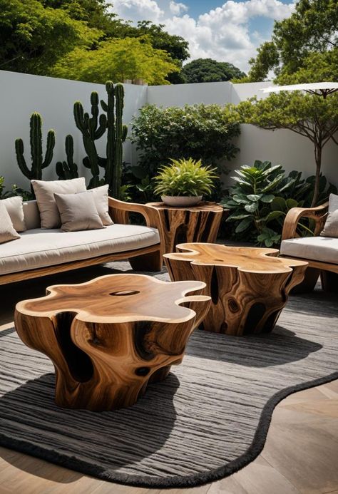 36 Eco-Friendly Garden Furniture Ideas for Your Oasis 28 Eco Friendly Furniture Design, Eco Friendly Living Aesthetic, Nature Furniture, Serene Backyard, Sustainable Furniture Design, Interrior Design, Garden Furniture Ideas, Eco Friendly Interior, Sustainable Home Decor