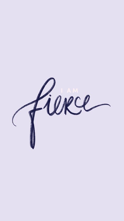 Tech Love 03: I Am Wallpapers I Am Fierce Quotes, Fierce Wallpaper, Fierce Aesthetic, Lettering Procreate, I Am Quotes, I Am Free, I Am Loved, Handlettering Quotes, Procreate Lettering