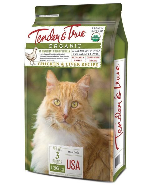 Tender and True Cat Food, Organic, Chicken and Liver Dry * Check this awesome product by going to the link at the image. (This is an affiliate link and I receive a commission for the sales) Organic Chicken Recipes, Organic Cat Food, Chicken Liver Recipes, Cat Food Brands, Liver Recipes, Best Cat Food, Canned Cat Food, Chicken Liver, Cat Store