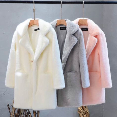 Mink Faux Fur Coat, Winter Faux Fur Coat, Lady Coat, Faux Coat, Womens Faux Fur Coat, Winter Fashion Coats, Womens Jackets Casual, Fake Fur, Fur Fashion