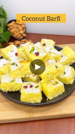 2.5K views · 380 reactions | Easy & quick No khoya no Mawa khopra Pak | coconut Barfi recipe
Ingredients:
▪️grated coconut/ नारियल पाउडर (you can use nariyal ka burada ) -2cup
▪️sugar powder/ चीनी पाउडर -1cup
▪️milk/ दूध -1/4cup
▪️cardamom powder/ इलायची पाउडर -1/2tsp
▪️Saffron milk/ केसर दूध -2tbsp
▪️clarified butter/ घी -1tbsp
▪️A handful of chopped nuts (optional)
▪️Silver leaf/ चांदनी का वर्क (optional) 
▪️Milk powder/ दूध पाउडर -1/2cup

Like💕Share💕Save and Tag Friends

Respectfully credit this video owner @chandni_foodcorner

Follow for more @cooktastykhana

#cooking #cookingfood #foodie  #foodblogger #reels #instgramreels #foodstagram #summerspecial #breakfastlover #sweets #cooktastykhana  #delicious #breakfast  #coconutbarfi | Cook Tasty Khana | DJ Anupam Tiwari, Lata Mangeshkar · Nariyal Barfi Recipe, Coconut Barfi Recipes, Coconut Barfi Recipe, Coconut Barfi, Chickpea Cakes, Saffron Milk, Barfi Recipe, Regional Recipes, Breakfast Lovers