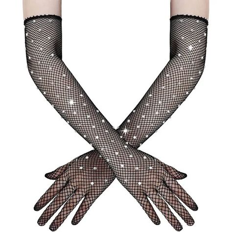 fishnet arm warmers with pearls Fishnet Arm Warmers, Fishnet Gloves, Fancy Dress Halloween, Fancy Dress Halloween Costumes, Mesh Gloves, Concert Fit, Gloves For Women, Halloween Costume Accessories, Black Fishnets