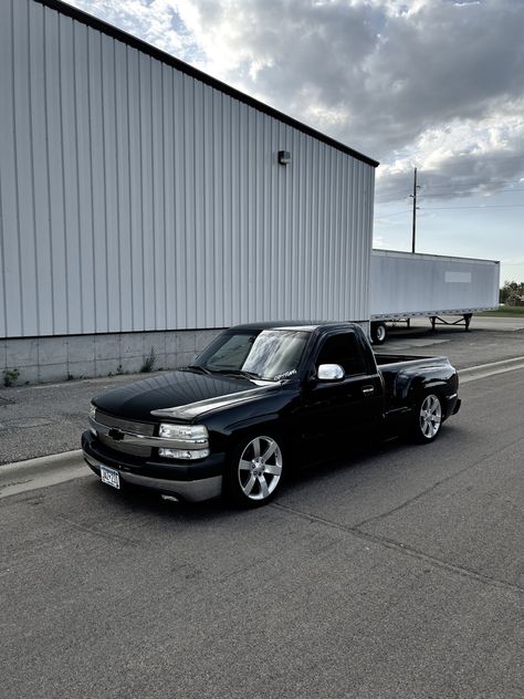 Chevy Silverado Single Cab, 85 Chevy Truck, Silverado Single Cab, Chevy Trucks Lowered, Classic Cars Trucks Chevy, 2002 Chevy Silverado, Single Cab Trucks, Chevy Stepside, Chevy Trucks Silverado