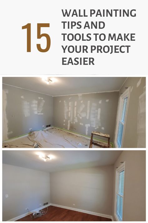 This article covers pro wall painting tips and tools recommended by a professional painter. Wall Painting Tips, Painting Walls Tips, House Painting Tips, Paint Prep, Paint Your House, House Painter, Tape Painting, Painted Trays, Leftover Paint