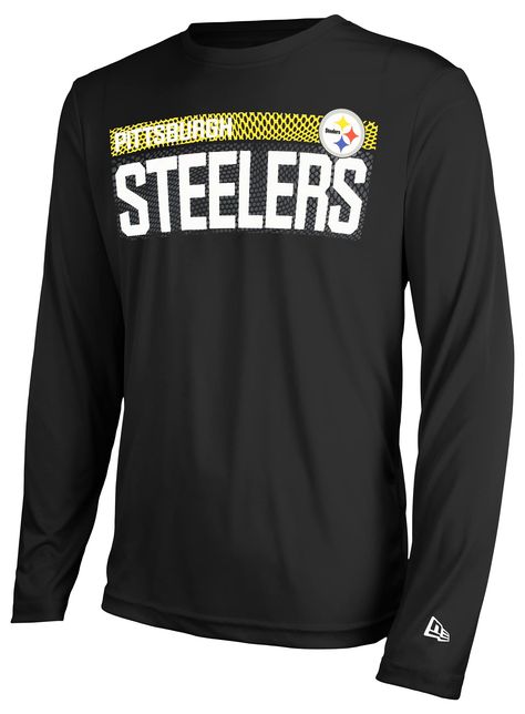 PRICES MAY VARY. Men's Measured Dri-Tek Pittsburgh Steelers football tshirt is the ideal shirt to wear on gameday; this tshirt is super comfortable, and is great for showing team pride all year long; Pittsburgh Steelers shirt for men This Pittsburgh Steelers long sleeve shirt comes in team color; this shirt is the perfect fan apparel for tailgates and sports games; It's ideal for warmer weather or as an extra layer during colder months Tagless collared shirt for more comfortable fit; 100% polyes Steelers Outfit, Pittsburgh Steelers Shirts, Pittsburgh Steelers Logo, Steelers Football, Sports Games, Collared Shirt, Pittsburgh Steelers, Nfl Football, Print Logo