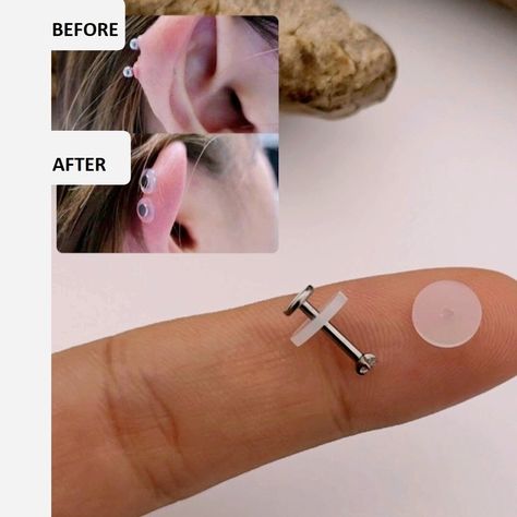 Antiallergic Bioplast Ear Hole Swelling Preventive https://www.aihoop.com #accessories #jewellery #aihoop Belly Jewelry, Lobe Piercing, Belly Piercing, Conch Piercing, Hypoallergenic Earrings, Men Earrings, Nose Piercing, Stylish Jewelry, Tragus