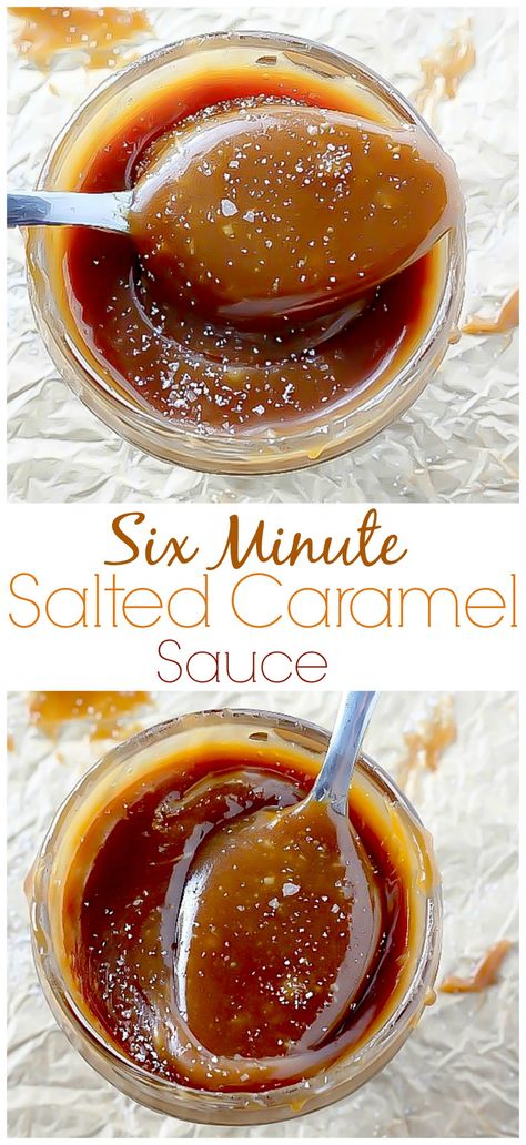 6-Minute Small Batch Salted Caramel Sauce - Baker by Nature Mousse Dolce, Pudding Pies, Salted Caramel Sauce, Caramel Topping, Dessert Toppings, Caramel Recipes, Clotted Cream, Dessert Sauces, حلويات صحية