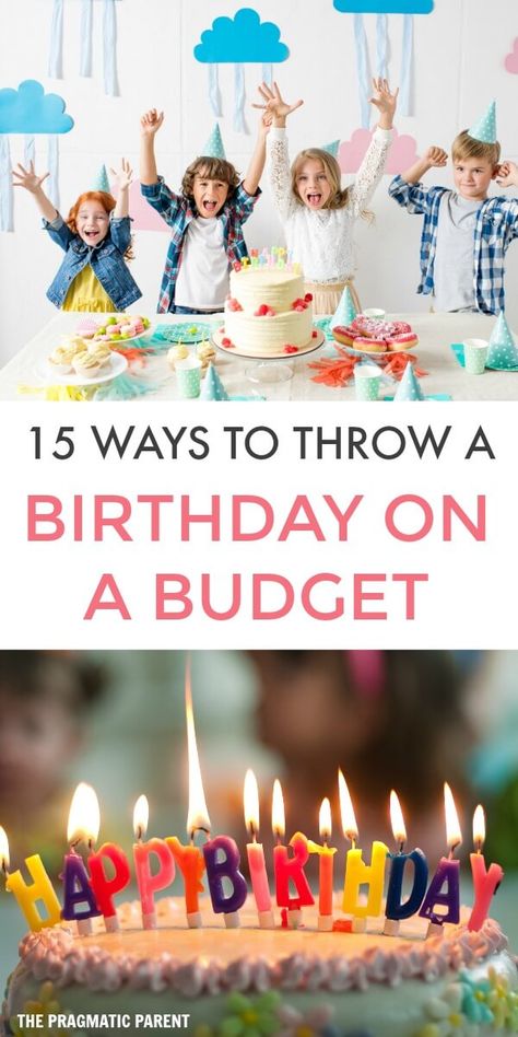 15 tips for throwing a kid's birthday party on a budget.  While it might be tempting to throw a big bash and fulfill all your child's wishes for a party, sticking to a budget is necessary or you can easily go overboard in planning your child's birthday party. Planning a kid's birthday party on a budget. Here are 15 ways to throw a child's birthday party on a budget without breaking the bank! #birthdayonabudget #kidsbirthdayparty #partyplanning  via @https://www.pinterest.com/Prag Birthday On A Budget, Budget Birthday Party, Birthday Party On A Budget, Budget Birthday, Party On A Budget, Budget Advice, Birthday Traditions, Birthday Activities, Childrens Birthday Party