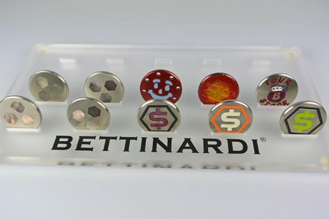 Bettinardi LE Ball Markers – 303 MILLED - Made In The USA Putters and Accessories Ball Marker Display, Golf Ball Markers, Ball Markers, Golf Ball, Display Stand, Made In The Usa, Very Rare, Cute Gifts, Markers