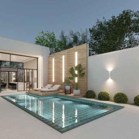 Dream Backyard Pool, تصميم داخلي فاخر, Pool Landscape Design, Small Pool Design, Dream Life House, تصميم للمنزل العصري, Luxury Pools, التصميم الخارجي للمنزل, Modern Pools