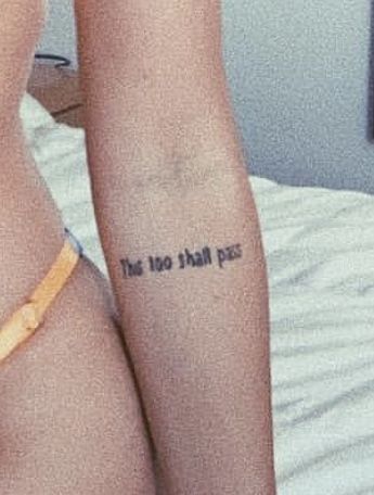 This Too Will Pass Tattoo, Itll Pass Tattoo, This Too Shall Pass Tattoo, This Too Shall Pass Quote Tattoo, Life Crisis, This Too Shall Pass, E Tattoo, Time Tattoos, Art Tattoos