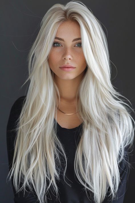 Blonde balayage creates a stunning, sun-kissed effect that seamlessly integrates with your natural hair. Click to see more. Blonde Balayage Ideas, Icy Blonde Balayage, Dark Brown Hair Balayage, Beige Blonde Balayage, Platinum Blonde Balayage, Balayage Ideas, Effortless Look, Cool Blonde Hair, Beautiful Gray Hair