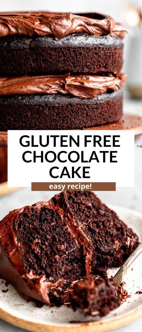 Gluten Free Chocolate Cake Vegan Gluten Free Chocolate Cake, Gluten Free Chocolate Cake Recipe, Vegan Gluten Free Cake, Vegan Chocolate Cake Recipe, Dairy Free Chocolate Cake, Keto Cakes, Gluten Free Cake Recipe, Gluten Free Chocolate Cake, Dairy Free Cake