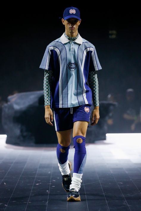 PUMA SS23 High Fashion Sportswear, Sportswear Runway, Puma Sportswear, Fashionable Sportswear, Tech Outfit, Sports Uniform, Sportswear Men, Fashion Sportswear, Boots Fall Ankle