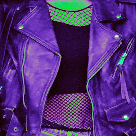 Monty Gator Aesthetic, Purple Rockstar Aesthetic, Purple Punk Aesthetic, Roxanne Wolf Aesthetic, Glamrock Freddy Aesthetic, Security Breach Aesthetic, Glamrock Aesthetic, Glam Rock Outfits, Luna Eclipse