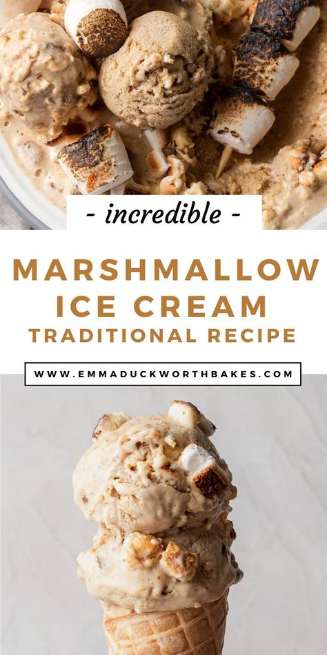 Toasted Marshmallow Ice Cream, Ice Cream Shop Recipes, Cool Ice Cream Flavors, Spicy Ice Cream, Crazy Ice Cream Flavors, Whynter Ice Cream Recipes, Fun Ice Cream Flavors, Ice Cream Flavor Ideas, Holiday Ice Cream Desserts