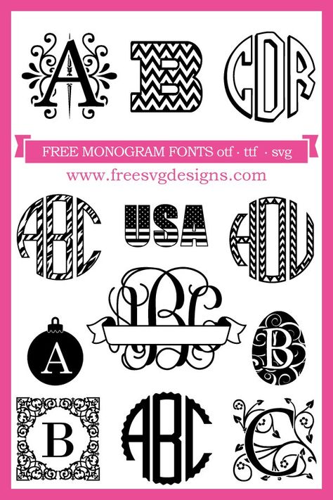 Curcit Ideas, Free Monogram Maker, Svg Decals, Cricut Monogram Font, Christmas Fonts Alphabet, Cricut Teacher, Christmas Fonts Free, Free Monogram Fonts, Monogram Maker