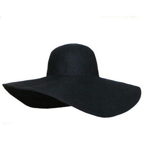 EOZY Black Women's Ridge Wide Floppy Brim Summer Beach Sun Hat Straw... (€11) ❤ liked on Polyvore featuring accessories, hats, fillers, head, floppy sun hat, floppy straw hat, floppy beach hat, black sun hat y bucket hats Hats Beach, Floppy Straw Hat, Floppy Beach Hat, Summer Hats Beach, Hats Summer, Wide Brim Straw Hat, Summer Straw Hat, Straw Hat Beach, Beach Hats