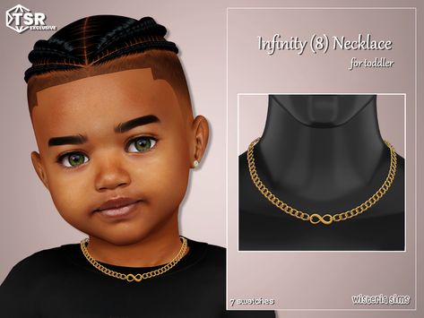 The Sims Resource - Sims 4 - Necklaces - WisteriaSims - Infinity Necklace for Toddler Sims 4 Child Accesories Cc, Sims 4 Toddler Cc Hair Boy Patreon, Sims 4 Cc Chain Necklace Male, Sims 4 Toddler Jewelry Cc, Infant Boy Cc Sims 4, Sims 4 Infant Cc Clothing Male, Sims 4 Cc Child Hair Boy, Sims 4 Cc Toddler Boy Clothes, Sims 4 Baby Boy Cc