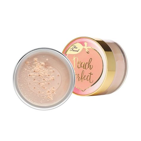 Too Faced Peach Perfect Mattifying Setting Powder  #multiuse #multipurpose #hairproduct Face Cream Recipe, Too Faced Natural Eyes, Loose Powder Makeup, Too Faced Peach, Wholesale Makeup, Too Faced Bronzer, Face Creams, Peaches Cream, Too Faced Makeup