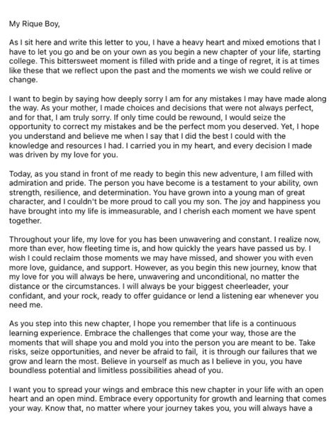 Letter For Son From Mom, Love Letter To My Son, Letter To My First Born Son, Graduation Letter To Boyfriend, Letters To Son From Mom, Letter To My Teenage Son, Letter To My Son On Graduation Day, Graduation Letter To Son, Graduation Letter For Boyfriend