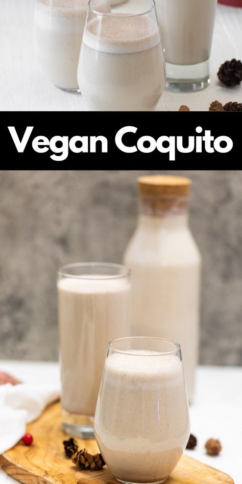 coquito in glass bottles Non Dairy Coquito Recipe, Dairy Free Coquito, Dairy Free Coquito Recipe, Coquito Flavors, Vegan Coquito Recipe, Vegan Coquito, Coquito Drink, Best Coconut Milk, Food Rotation