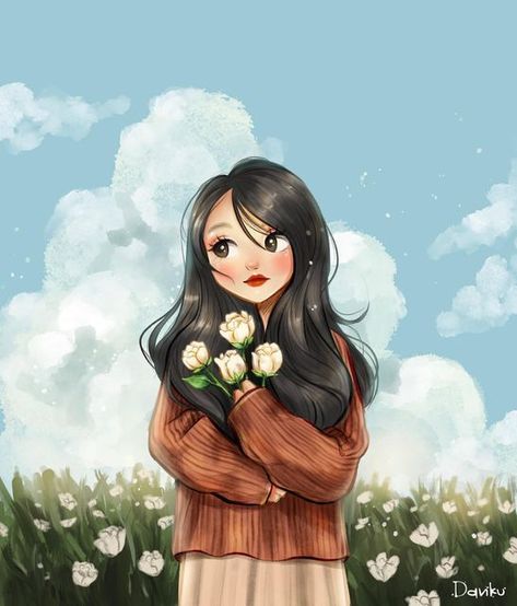 Professional illustration services on Fiverr. Talented freelance illustrators turn ideas into Art. Digital & hand-drawn illustrations. Procreate Flowers, Art Mignon, Girly Wall Art, Cartoon Girl Drawing, Flower Art Images, Cute Cartoon Pictures, Girly Art Illustrations, Art Et Illustration, Anime Wall Art