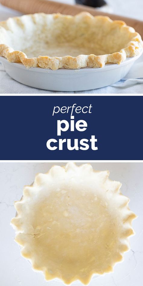 My basic pie crust recipe that I have been using for years. This is the best pie crust recipe that is flavorful and flaky – just like a pie crust should be! #recipe #pie #piecrust #baking #dessert Pie Crust Recipe Without Food Processor, Apple Pie Crust Recipe, Double Pie Crust Recipe, Basic Pie Crust, Best Pie Crust Recipe, Double Pie Crust, Apple Pie Crust, Perfect Pie Crust Recipe, Pie Crust Recipe Easy