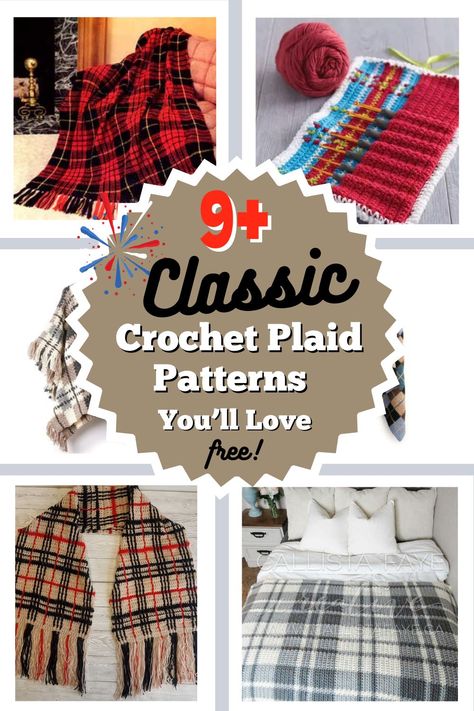 Oftentimes, you will see plaid (also known as tartan) patterns also labeled a gingham design. While similar, they have their differences in origin and style.
Gingham is an orderly, simple checkered pattern that originated in Malaysia or France. Gingham typically has three colors: one darker main color paired with white and a lighter main color, or two contrasting colors paired with white. Crochet Argyle Pattern, Crochet Plaid Pattern, Plaid Crochet Pattern, Diy Plaid, Crochet Plaid, Plaid Diy, Plaid Crochet, Scottish Plaid, Love Free