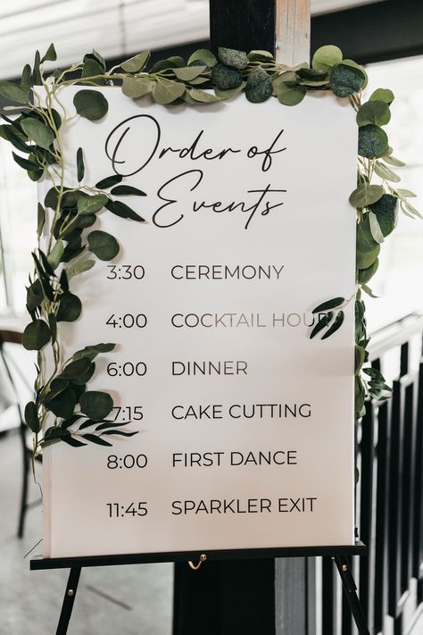 Wedding Signs Schedule, Diy Wedding Itinerary Sign, Wedding Signs Itinerary, Program Board Wedding, Day Of Events Wedding Sign, Wedding Events Timeline Signs, Order If Events Wedding Sign, Wedding Itenary Sign, Order Of Events Wedding Sign Diy