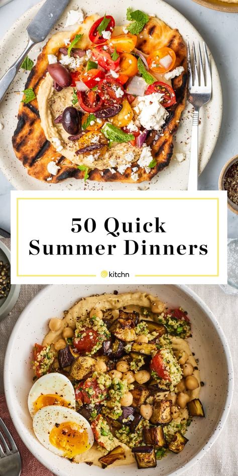 Quick Summer Dinners, Cold Dinner Ideas, Hot Day Dinners, Hot Weather Meals, Easy Summer Dinners, Diner Recept, Healthy Summer Dinners, Summer Recipes Dinner, Easy Summer Meals