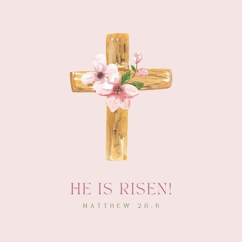 Matthew 28:6, He Is Risen Pictures, He Has Risen Easter, He Is Risen Happy Easter, Risen Just As He Said, Easter Wallpapers, He Has Risen, Matthew 28, Christ Is Risen