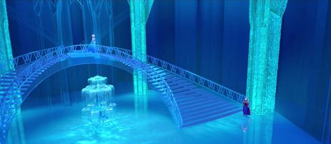 Elsa's Castle. Disney Christmas Cards, Elsa Castle, Hans Frozen, Minecraft Welten, Frozen Castle, Frozen 2013, Frozen And Tangled, Jennifer Lee, Ice Palace