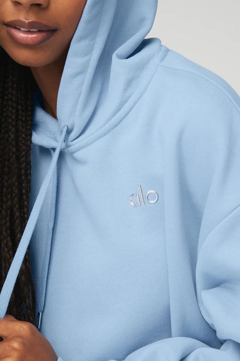 Accolade Hoodie - Pink Sugar | Alo Yoga Hoodies For Women, Pink Sugar, Woman Back, Back Women, For A Reason, Pink Hoodie, Alo Yoga, Steel Blue, Cropped Hoodie