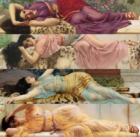 Me all day William Godward, John William Godward, Dolce Far Niente, Pre Raphaelite Art, Master Paintings, Italian Paintings, Rennaissance Art, Academic Art, Greek Mythology Art