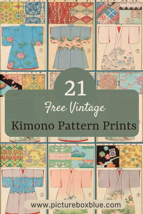 Discover 21 free, public domain Kimono prints from Hironobu Asai’s Moyō Bijutsu Benran. Perfect for art enthusiasts and designers! Sew A Kimono Free Pattern, Kimono Diy Pattern, Free Kimono Sewing Pattern, Kimono Outer Pattern, Kimono Design Pattern, Easy Kimono Pattern, Diy Kimono Pattern, Kimono Jacket Pattern Free, Patron Kimono