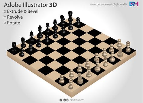 3D Chess Design By Ruby Huma on Behance Chess Design, 3d Chess, Illustration Adobe Illustrator, Behance Portfolio, Chess Board, 3d Design, Chess, Adobe Illustrator, Ruby