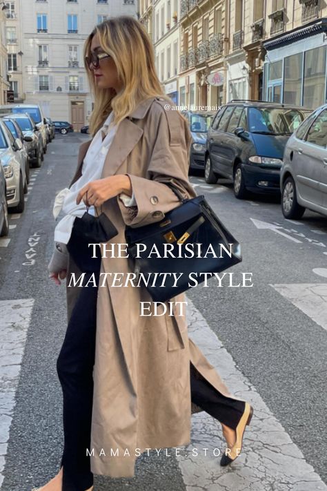 Paris Maternity Outfits, Fall Dresses Maternity, Maternity Stylish Outfits, Pregnant French Style, Paris Maternity Style, Paris Pregnant Style, Sweater Maternity Outfits, Dark Academia Maternity Outfits, Work Pregnant Outfit