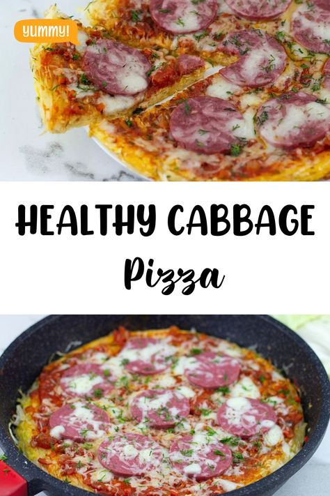 Get Your Greens With This Low-Carb Cabbage Pizza Recipe (No Oven Required!) Cabbage Pizza Crust Recipe, Cabbage Pizza Crust, Cabbage Pizza Recipe, Cabbage Pizza, Pizza Toppings Combinations, Healthy Cabbage, Clean Eating Recipes For Dinner, Gluten Free Pizza, Fiber Foods