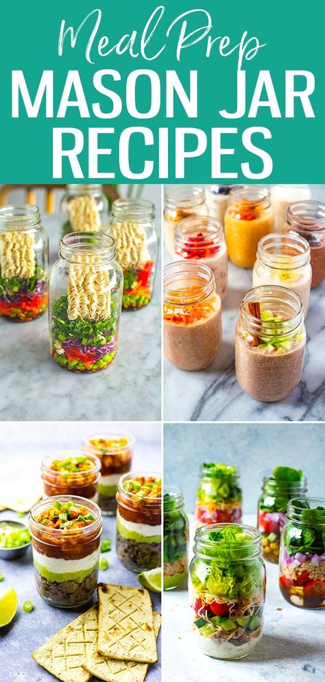 Bottled Salads Mason Jars, Food Prep Mason Jars, Jar Lunches Healthy, Mason Jar Keto Meals, How To Make Mason Jar Salads, Jar Soup Meal Prep, Jar Dinners Mason, Best Mason Jar Salad Recipes, Food In A Jar Meals