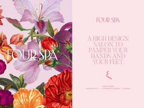 Spring Advertising Design, Spring Design Poster, Flower Banner Design, Spa Branding, Boutique Logo Design, Beautiful Branding, Branding Design Inspiration, Website Design Inspiration, Design Typography