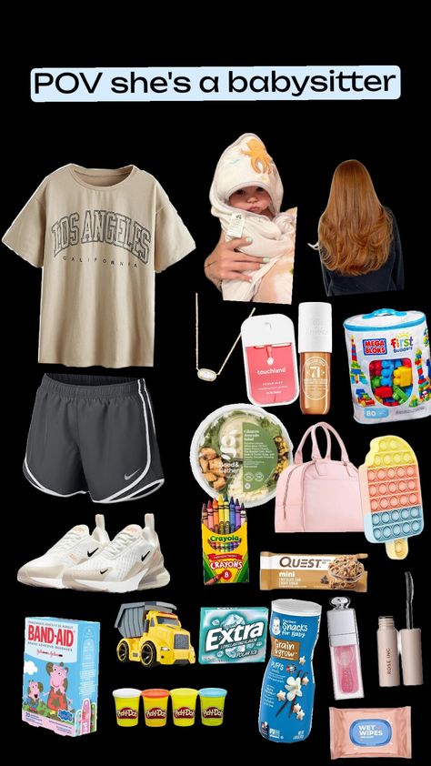 POV she's a babysitter #dreamgirl #babysitter #kids #babysitting #preppy #babysittingoutfits #ootd #baby Preppy Babysitting, Babysitting Fits, Babysitting Bag Essentials, Babysitting Outfit, Babysitting Aesthetic, Babysitting Bag, Babysitting Tips, Babysitting Hacks, Babysitting Business