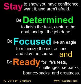 Ty Howard's Focus Quotes - TyQuotes.com Focus Quotes, Team Building, Get The Job, Stuff To Do, Words Of Wisdom, Building, Quotes