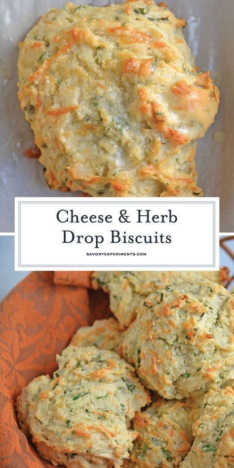 Baking With Fresh Herbs, Cheese And Herb Muffins, Mozzarella Biscuits, Herb Drop Biscuits, Savory Biscuits Recipe, Herb Biscuits Recipe, Herb Biscuits, Drop Biscuits Recipe, Fresh Herb Recipes