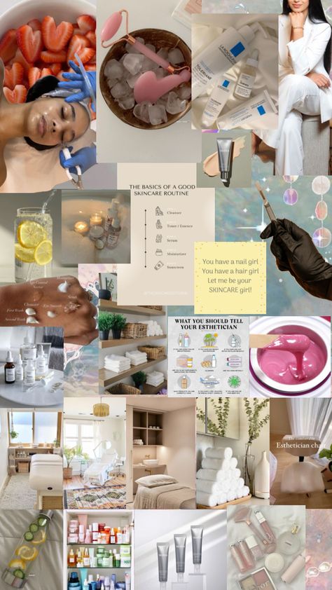 #Esthetician #Dream #Dreamlife #Facial #Wellness #Skincare #care #healthy #Dreamboard #dreamlife #futurelife Esthetician Cake Ideas, Esthetician Mood Board, Esthetician Aesthetic, Facial Esthetician, Wellness Skincare, Esthetician Inspiration, Esthetics Room, Esthetician Marketing, Skin Care Business